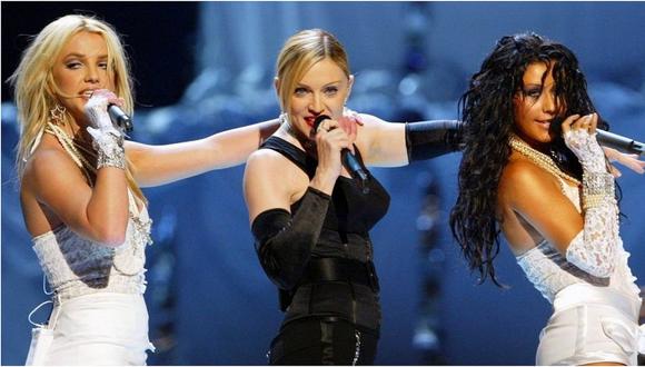 Christina Aguilera reveló detalles sobre el polémico beso entre Madonna y Britney Spears 