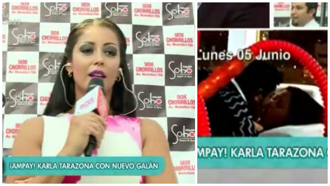Karla Tarazona negaba romance con empresario pero fotos de ampay salieron en vivo (VIDEO)