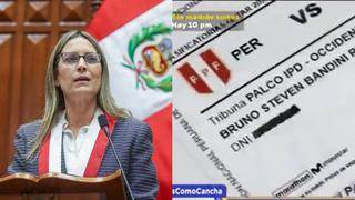 Maricarmen Alva y PCM recibieron entradas a palcos VIP para el Perú vs. Paraguay (VIDEO)