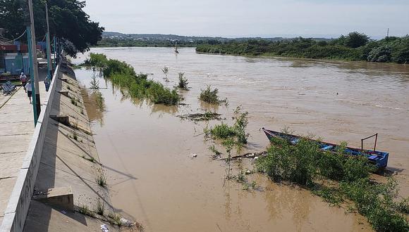 El río Tumbes en alerta roja por incremento de caudal