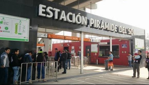 Metro de Lima cierra temporalmente la estación Pirámide del Sol