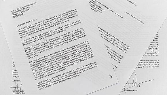 Cataluña: estos son los documentos entre Puigdemont y Rajoy