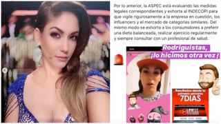 Tilsa Lozano: ASPEC lanza alerta sobre pastillas que promociona la modelo para bajar de peso