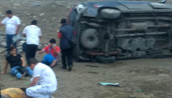 Cuatro heridos deja despiste de auto en Chicama