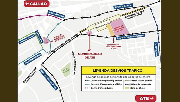 Metro de Lima: Refuerzan plan de desvíos por cierre de Carretera Central