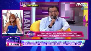 Magaly Medina ya no quiere a Tomás Angulo en su programa de TV por dudar de la versión de Camila Ganoza