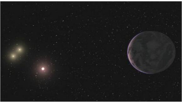 Astrónomos descubren un extraño planeta con tres soles