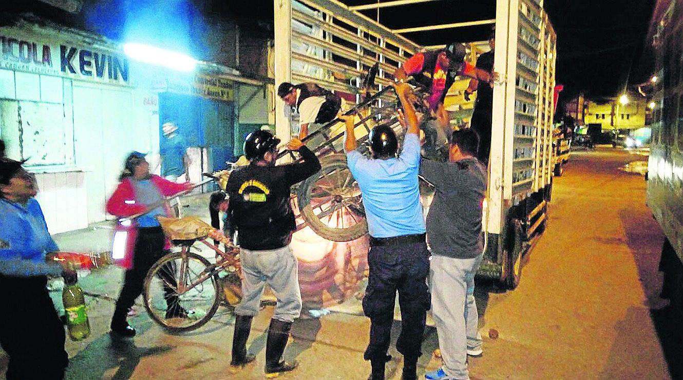 MPT incauta mercadería en vía pública