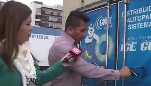 Miraflores: delincuentes asaltan camión en la vía pública a plena luz del día (VIDEO)