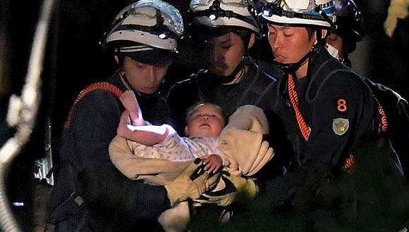 Terremoto en Japón: Rescatan con vida a bebé de 8 meses (VIDEO)