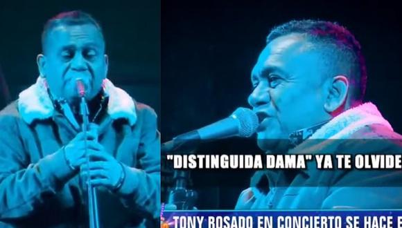 Tony Rosado en su último concierto: ''Distinguida dama, ya te olvidé'' (VIDEO)
