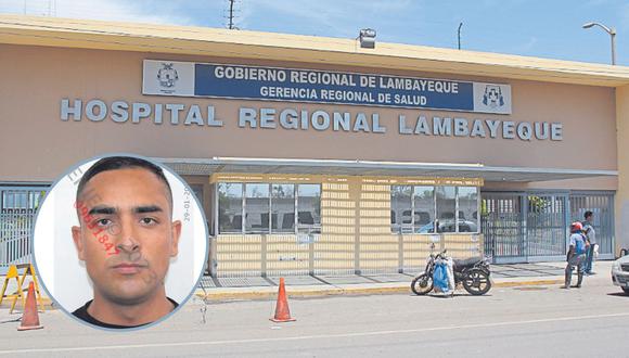 El agraviado fue auxiliado y trasladado por transeúntes al Hospital Regional de Lambayeque donde permanece internado con lesiones en el muslo izquierdo.