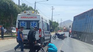 Áncash: Extranjero muere tras choque entre motocicleta y camión