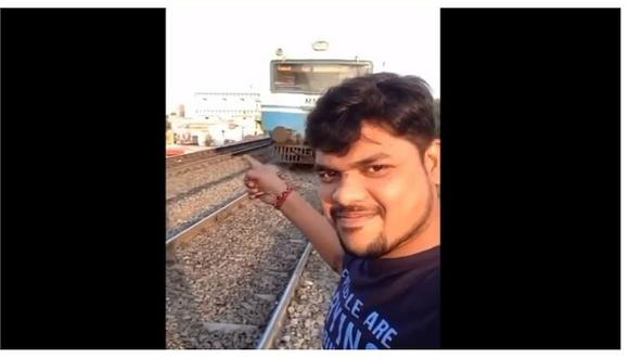 ​Graba el momento en que lo atropella un tren al intentar un 'videoselfie' (VIDEO)