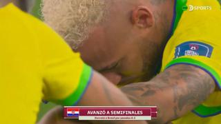 Neymar y los seleccionados de Brasil lloran por el dolor de quedar eliminados en Qatar 2022 (VIDEO)
