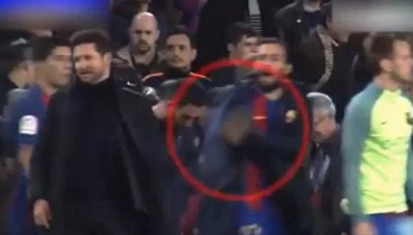 ​Aleix Vidal y su indignante gesto a Simeone tras triunfo del Barcelona (VIDEO)
