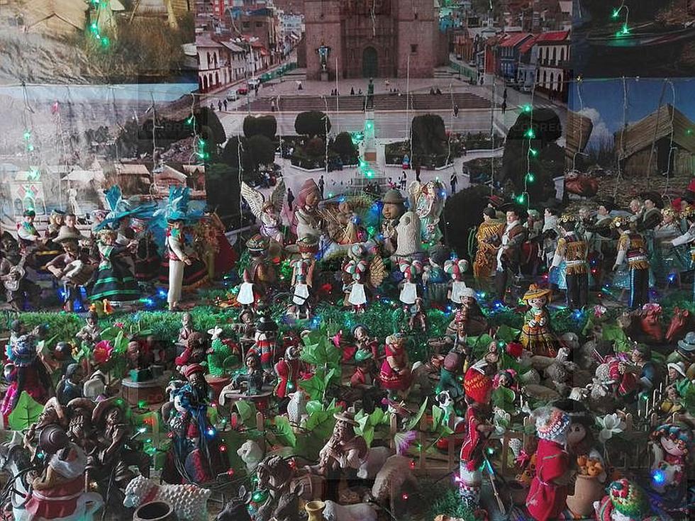 Nacimientos navideños regionales se muestran en Pocollay