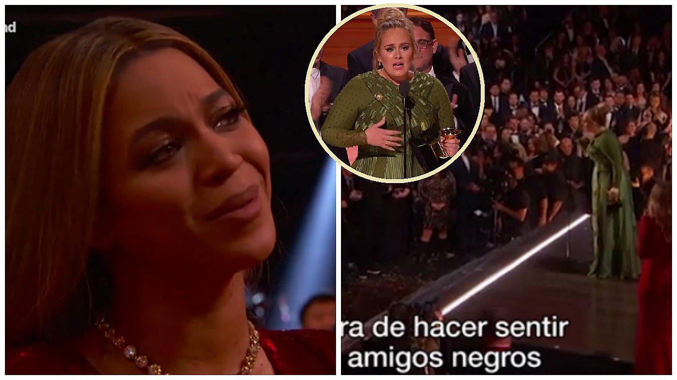 Grammys 2017: Adele emocionó a Beyoncé hasta las lágrimas con este mensaje (VIDEO)