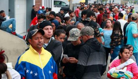 Venezolanos en Perú piden ayuda a Martín Vizcarra. (GEC)
