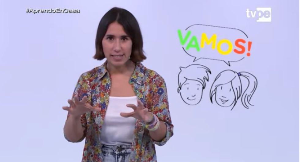 La actriz inició las grabaciones la semana pasada. (Foto: Captura de Aprendo en casa)