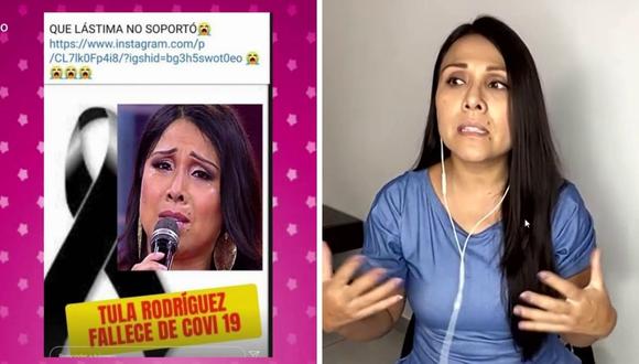 Tula Rodríguez contó, además, que ella y su hija Valentina están estables. (Foto: Captura América TV)