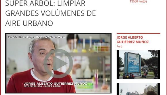 ​Proyecto peruano El Súper Árbol participa en concurso de Tu History