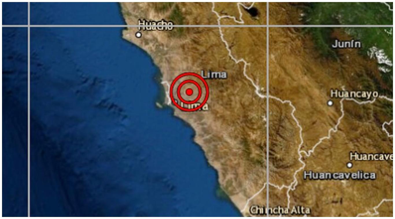 Sismo de magnitud 3,9 se registró esta tarde en Lima. (Foto: IGP)