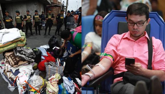 Villa El Salvador: conoce los lugares entregar ayuda humanitaria y donar sangre para heridos. Fotos: Lino Chipana y Joel Alonso.