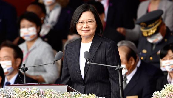 La presidenta de Taiwán espera que Estados Unidos defienda la isla frente a una posible invasión de China. (Foto: Sam Yeh / AFP)