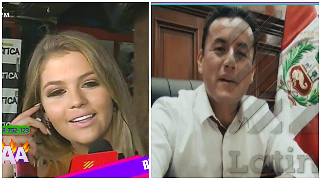 Brunella Horna: la captan con congresista Richard Acuña y ahora sale comunicado (VIDEO y FOTO)