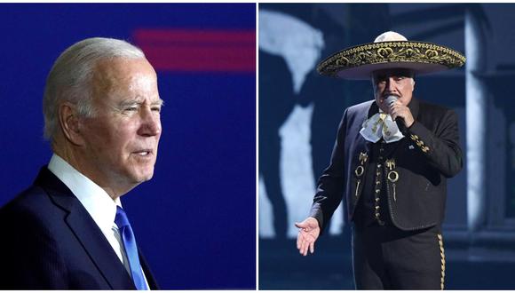 Joe Biden utilizó sus redes sociales para enviarle las condolencias a su familia y despedirse del mexicano con un sentido mensaje. (Fuente: EFE / AFP)