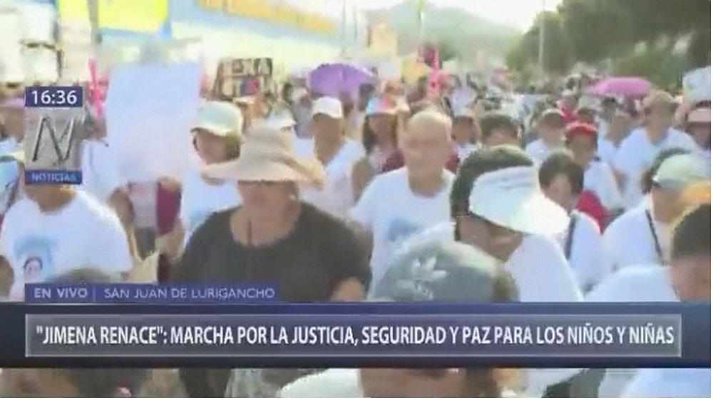 Se realiza marcha en apoyo a la niña Jimena (VIDEO)