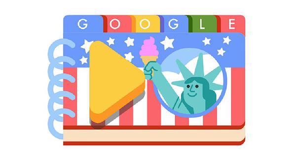 Google celebra el Día de la Independencia de Estados Unidos
