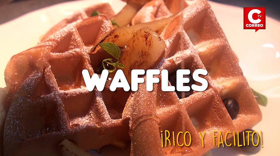 ​Rico y facilito: desayuna en familia estos deliciosos Waffles (VIDEO)