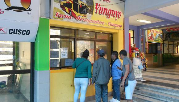 Agencia de la empresa Yunguyo en Tacna permanece cerrada y hay preocupación en ciudadanos