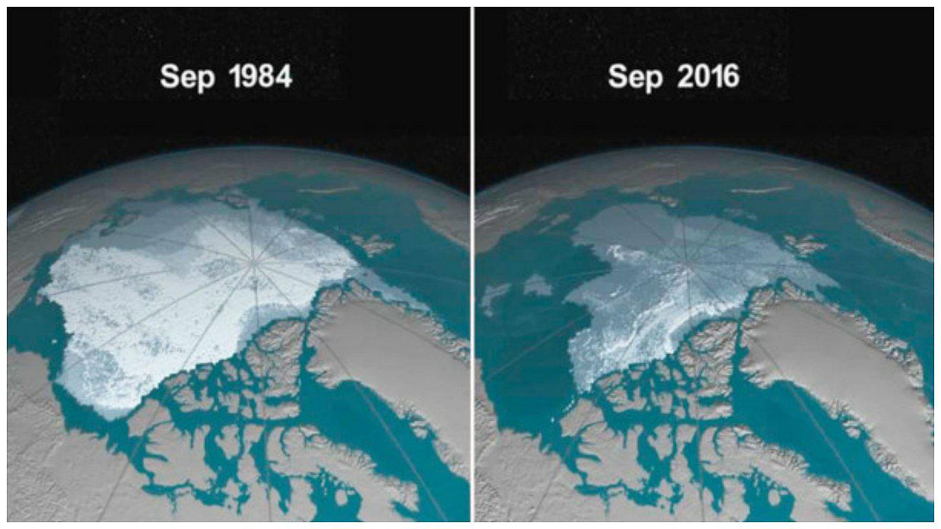 ¡Terrible! Así se va derritiendo el Océano Ártico desde 1984 (VIDEO) 