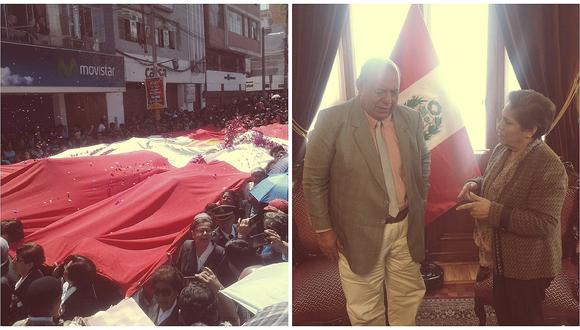 Luz Salgado fue invitada para participar de la Procesión de la Bandera en Tacna 