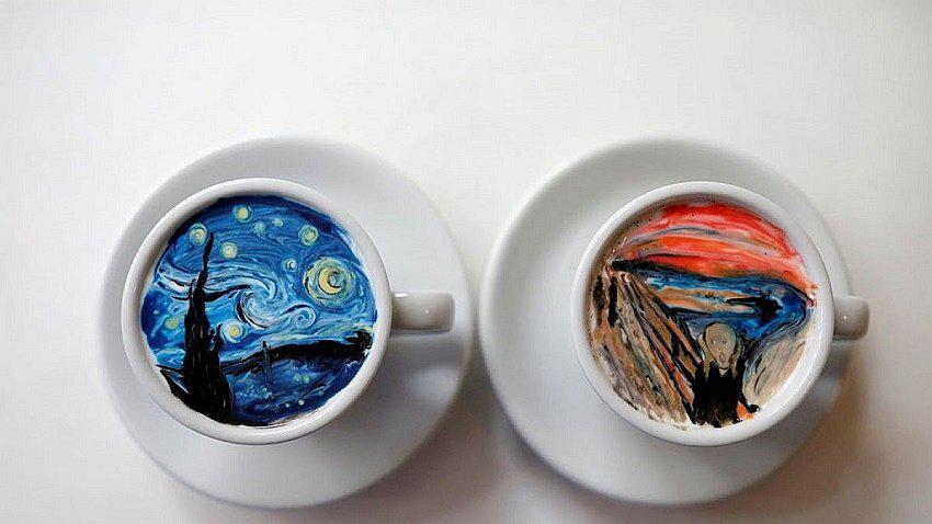 Surcoreano hace obras de arte en tazas de café [FOTOS]