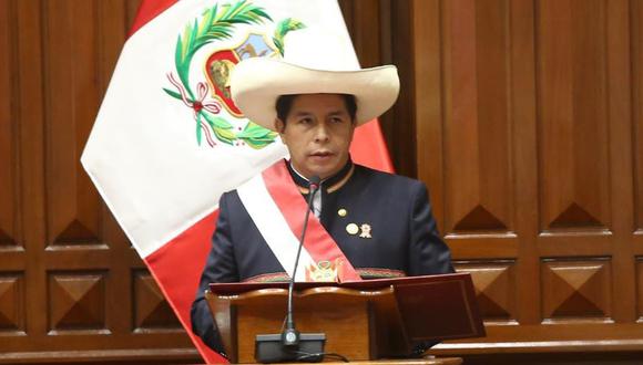 Pedro Castillo dio un mensaje al Congreso en medio del proceso de vacancia en su contra por permanente incapacidad moral. (Foto: Presidencia de la República)