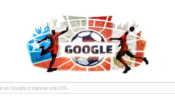 Google dedica doodle a candente encuentro entre Perú y Chile