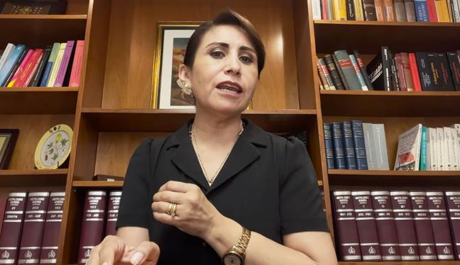 Patricia Benavides anuncia que sus abogados darán una conferencia de prensa sobre allanamientos. (DIfusión)