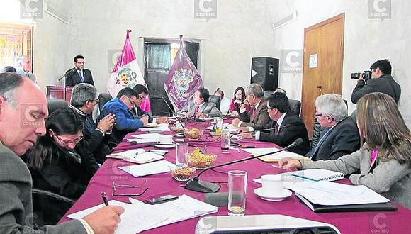 Arequipa: Consejeros con facultad para censurar a gerentes del GRA