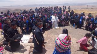 Huancané: desde el cerro Imarrucos pobladores claman por lluvia