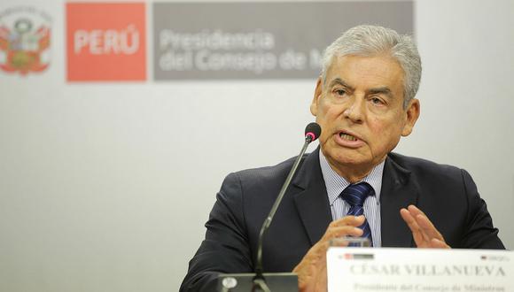 César Villanueva se pronuncia tras primeros resultados a boca de urna de referéndum