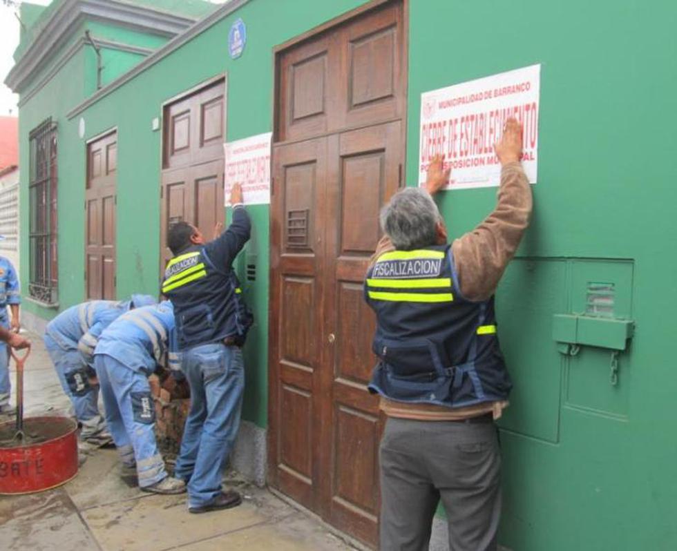 Clausuran discotecas "El Dragón y "De Rompe y Raja" en Barranco 