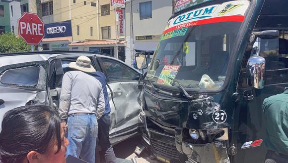 Hecho se registró en la intersección de las Avenidas Los Incas y José Luis Bustamante y Rivero. (Foto: GEC)