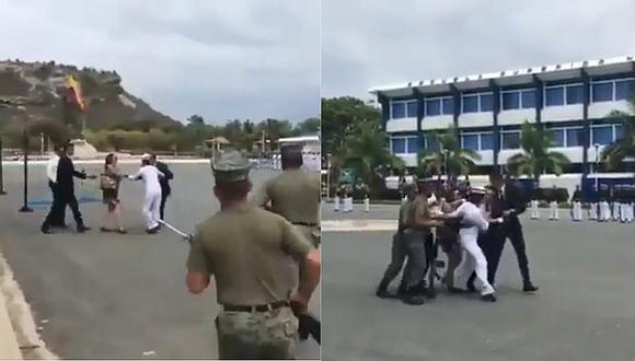 Facebook: Cadete mujer se arrepiente de haberse presentado a la Marina en plena ceremonia de inicio