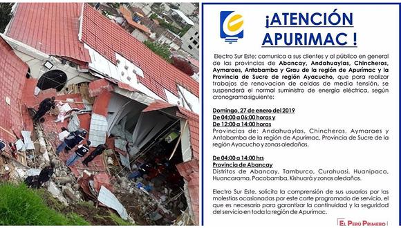 Tragedia en Abancay: Falta de energía eléctrica dificultó labores de rescate (FOTOS)