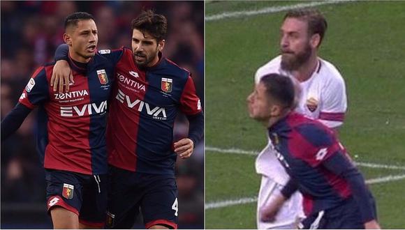 ​Gianluca Lapadula le anotó de penal a la Roma tras recibir fuerte cachetada (VIDEO)