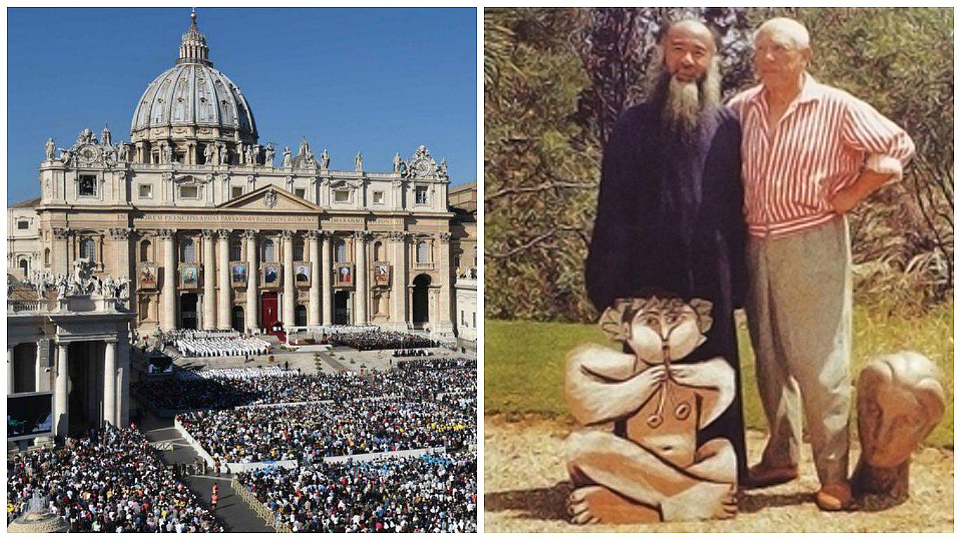 China dona al Vaticano dos cuadros de un reconocido pintor de su país